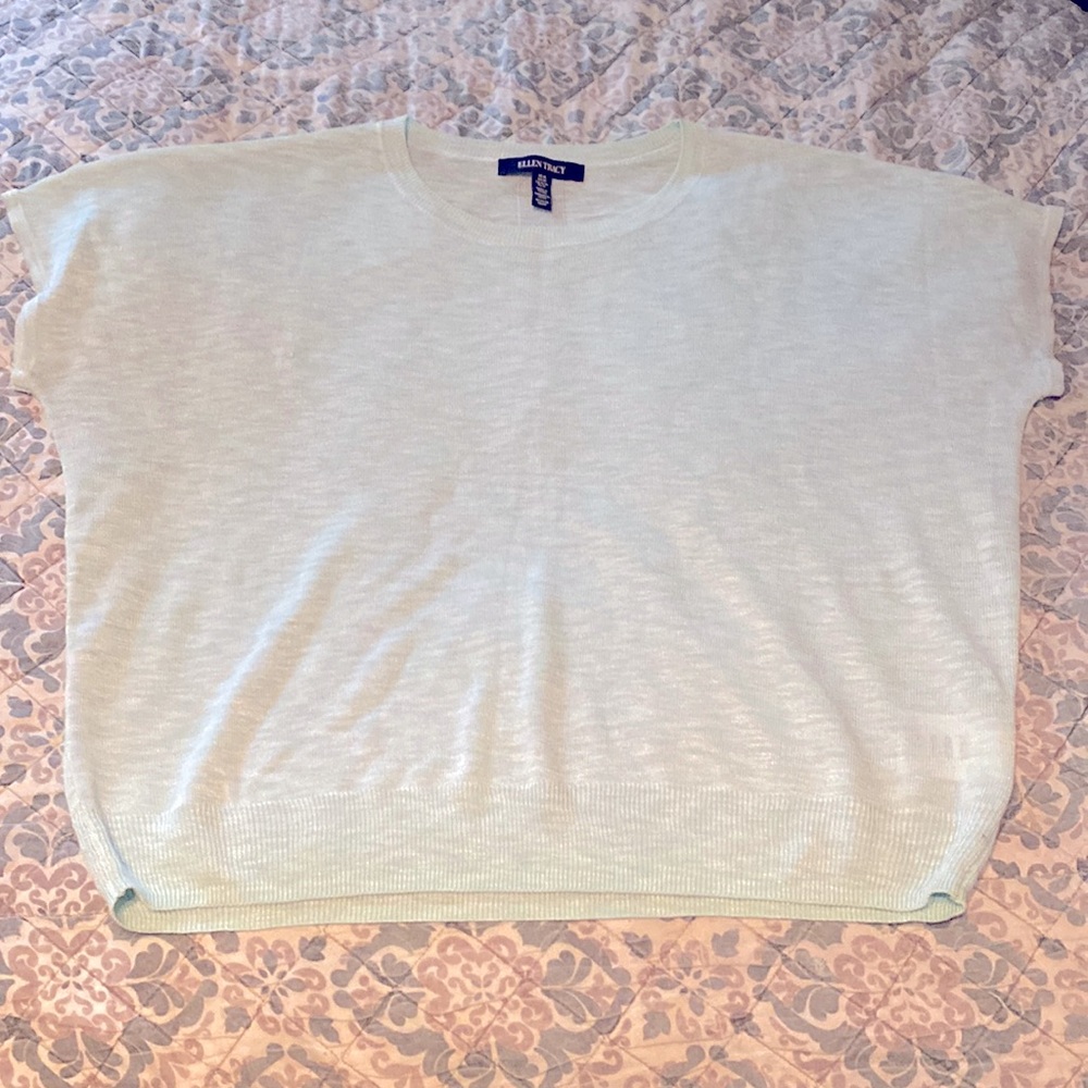 Ellen Tracy- mint green sweater top